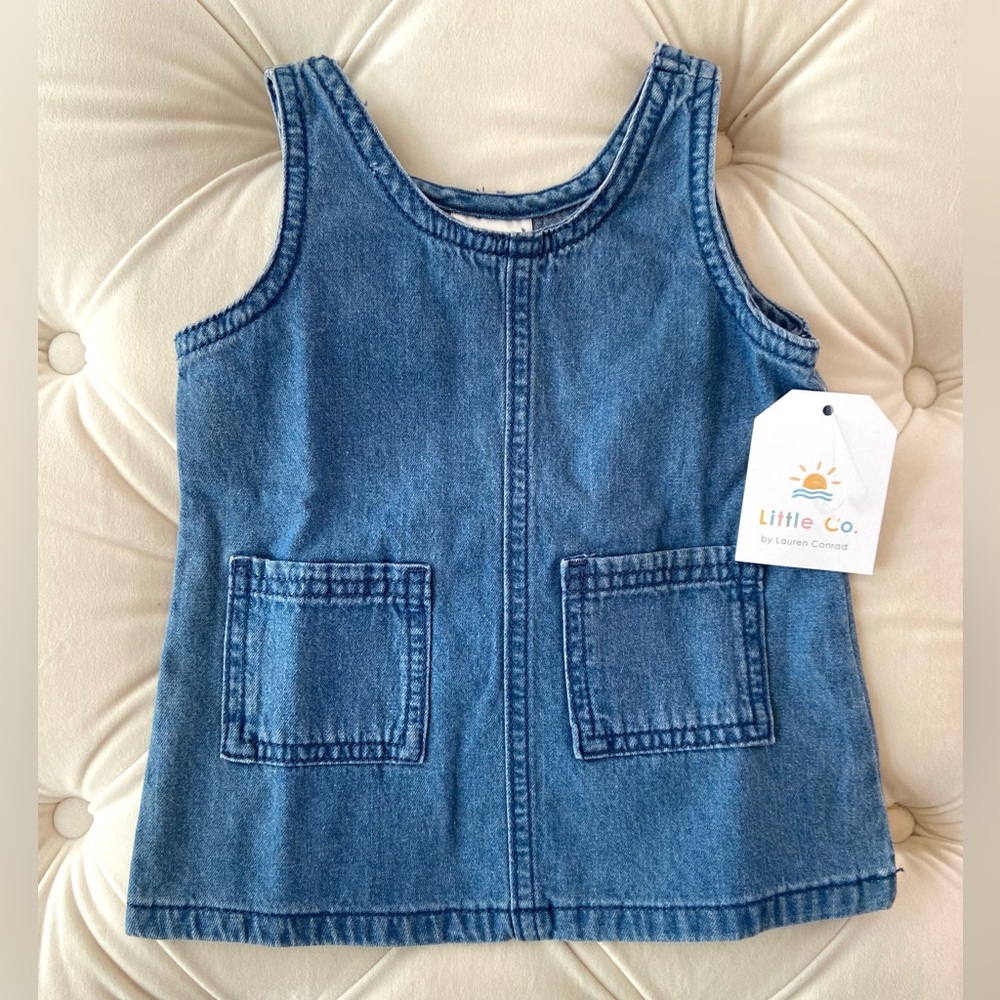 Baby Girl Denim Jumper Dress NWT